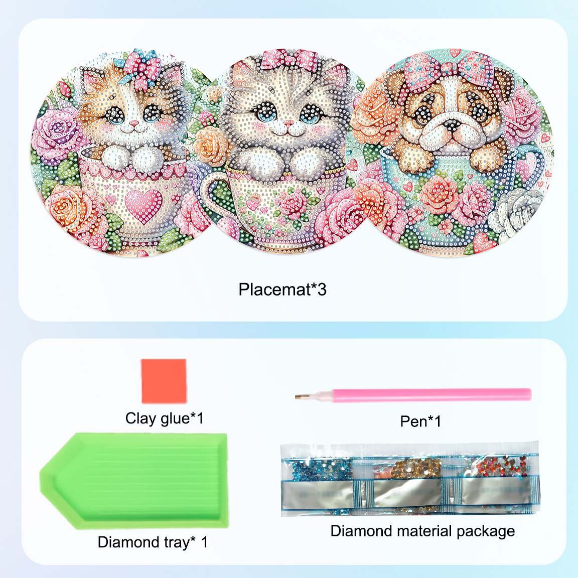 3Pcs Diamond Art Painting Plac - Art Craft Kit review and price