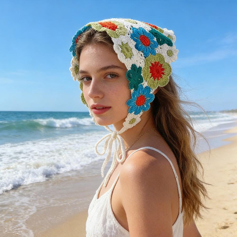 Handmade Crochet Flower Triang - Art And Craft Hair review and price