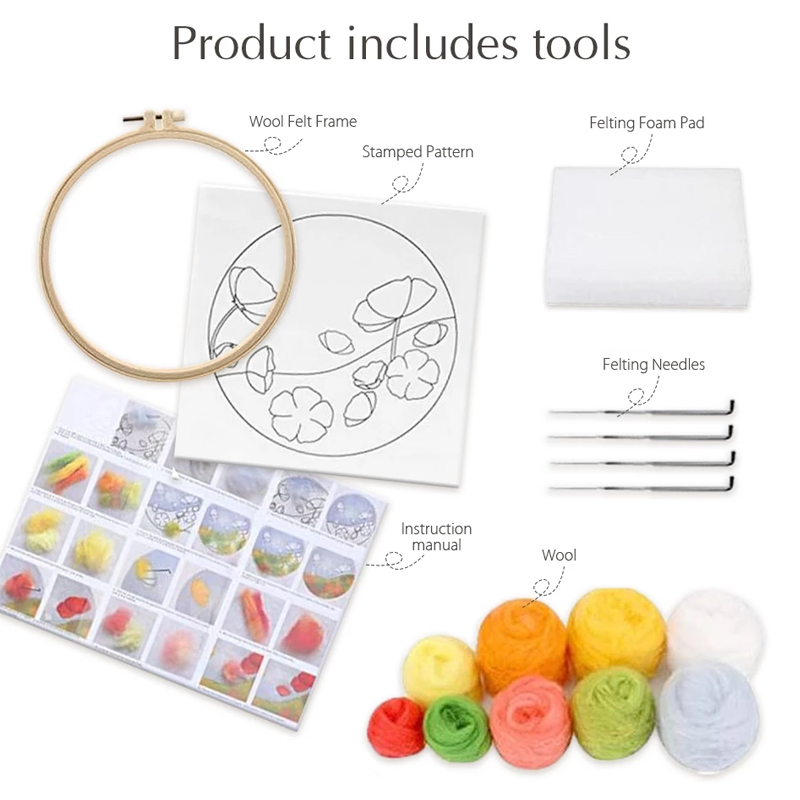 DIY Wool Embroidery Kit Creati - Art Craft Ideas For Kids review and price