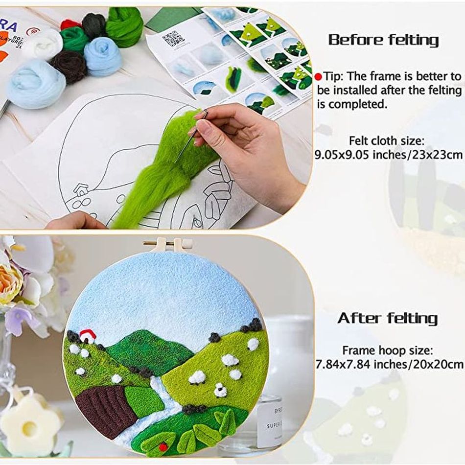 DIY Wool Embroidery Kit Creati - Art Craft Ideas For Kids review and price