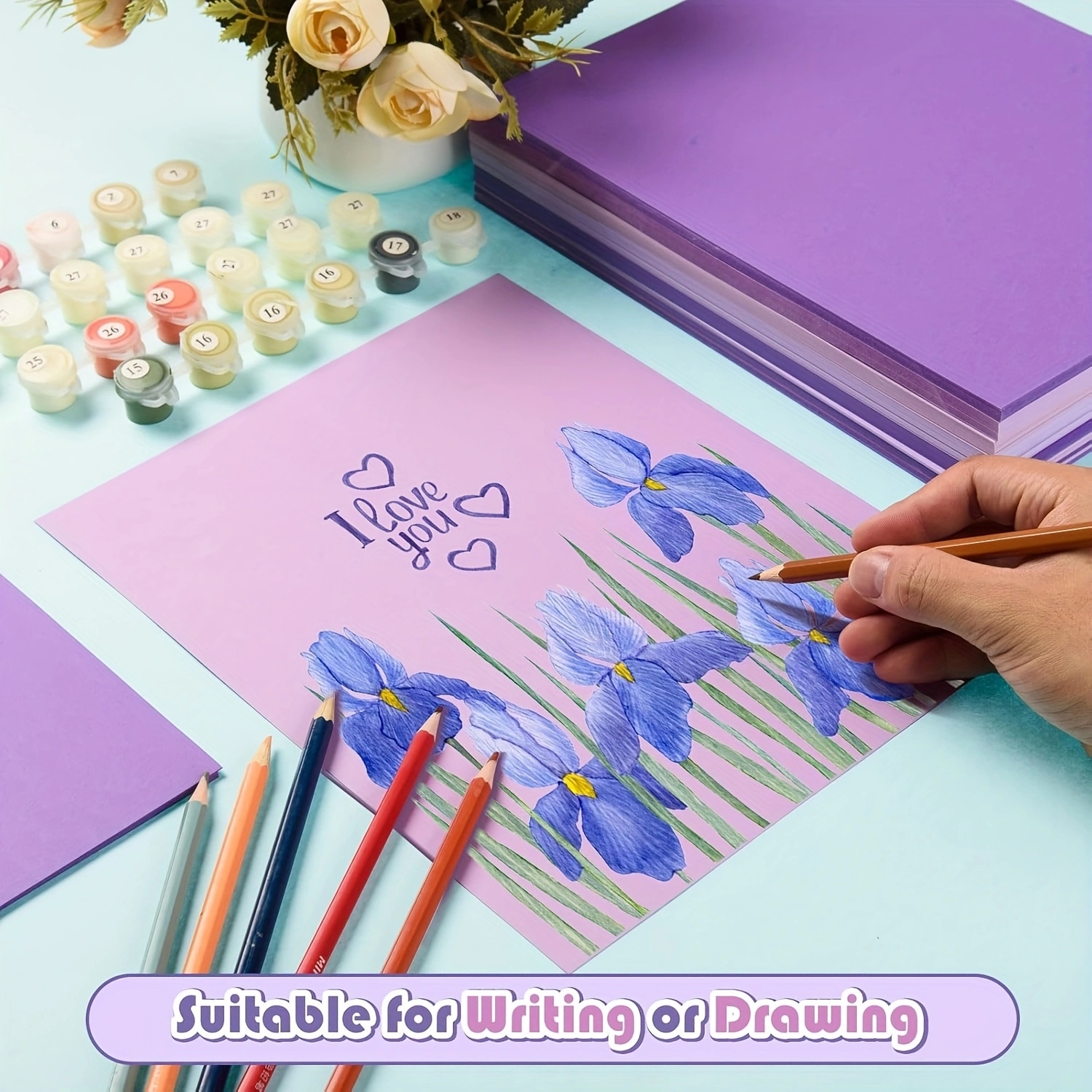 15 Sheets Assorted Purple Card - Art Craft Activities review and price