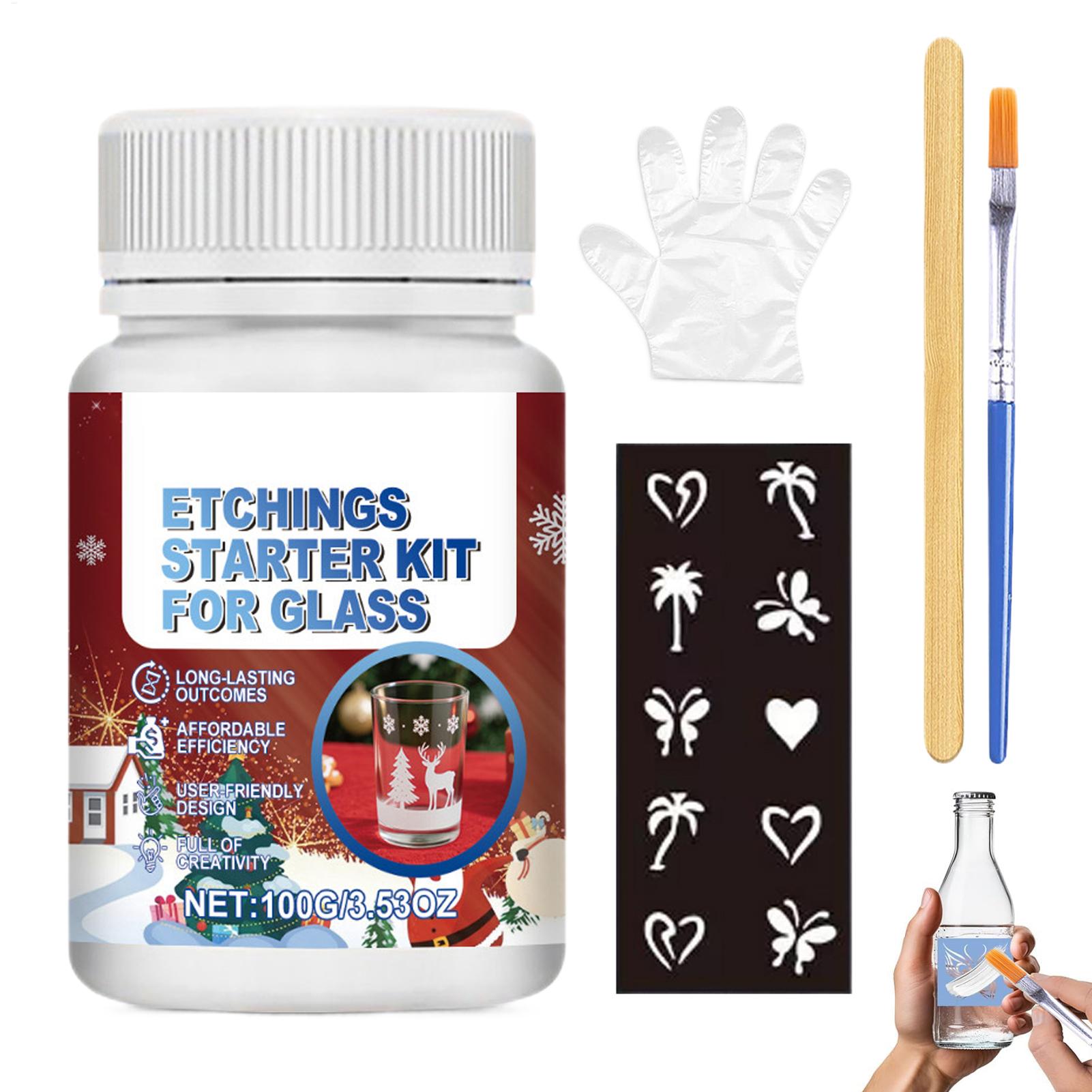 Glass Etching Kit Glass Etch S - Art Craft Cup review and price