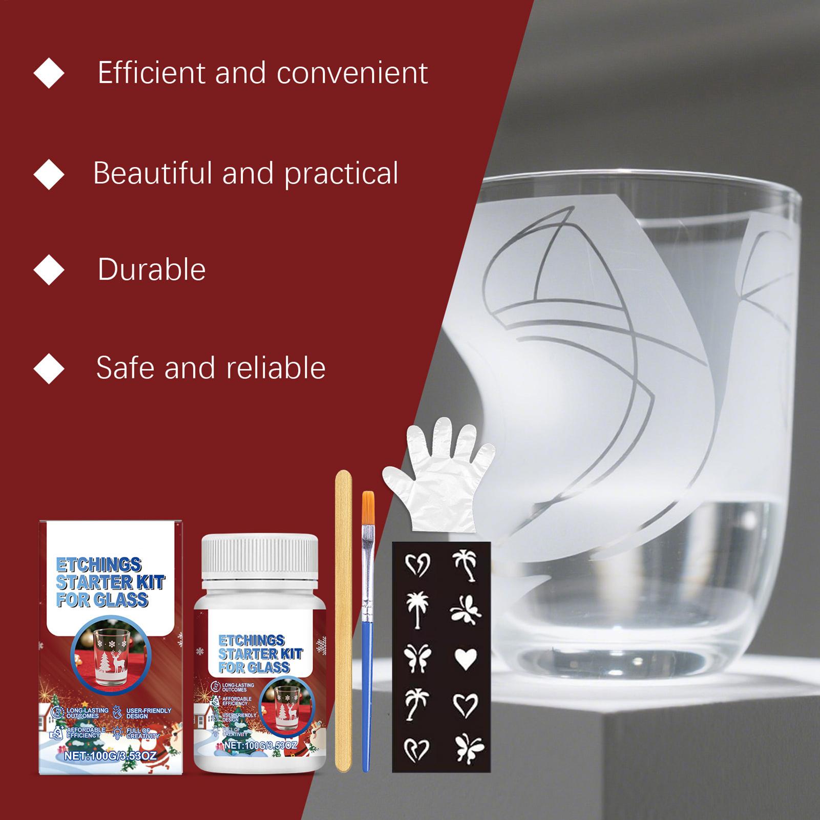 Glass Etching Kit Glass Etch S - Art Craft Cup review and price