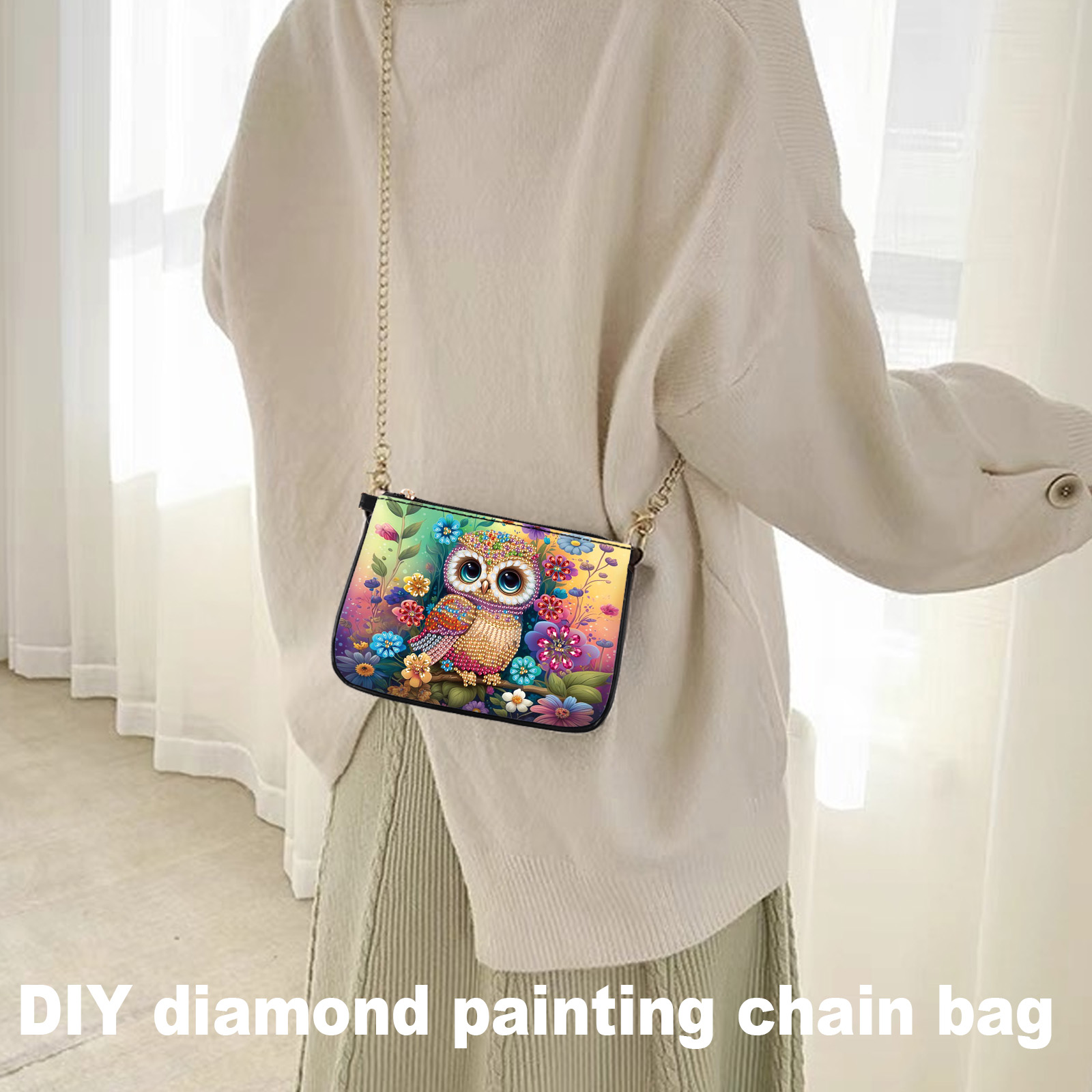 Colorful Owl Diamond Art Paint - Art Craft Kit review and price