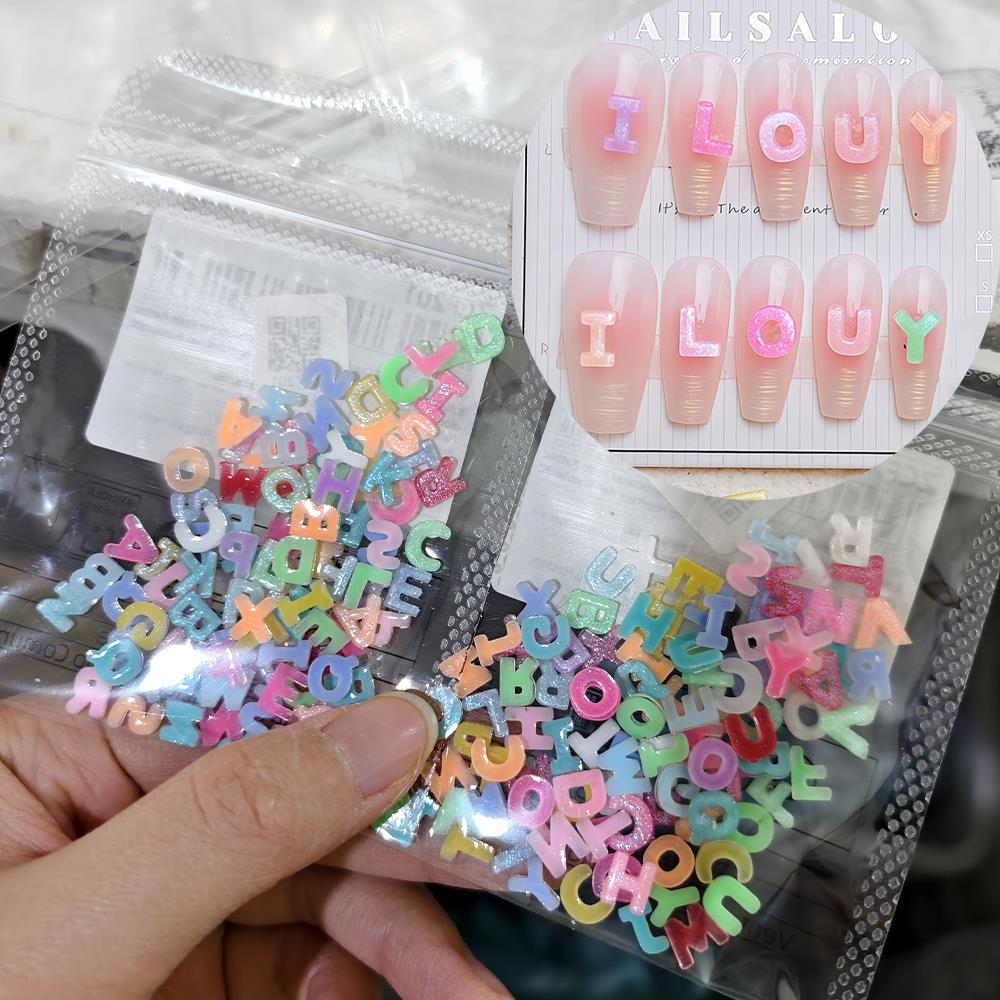 100/200Pcs 3D Candy Color Lett - Art And Craft Letter Z review and price