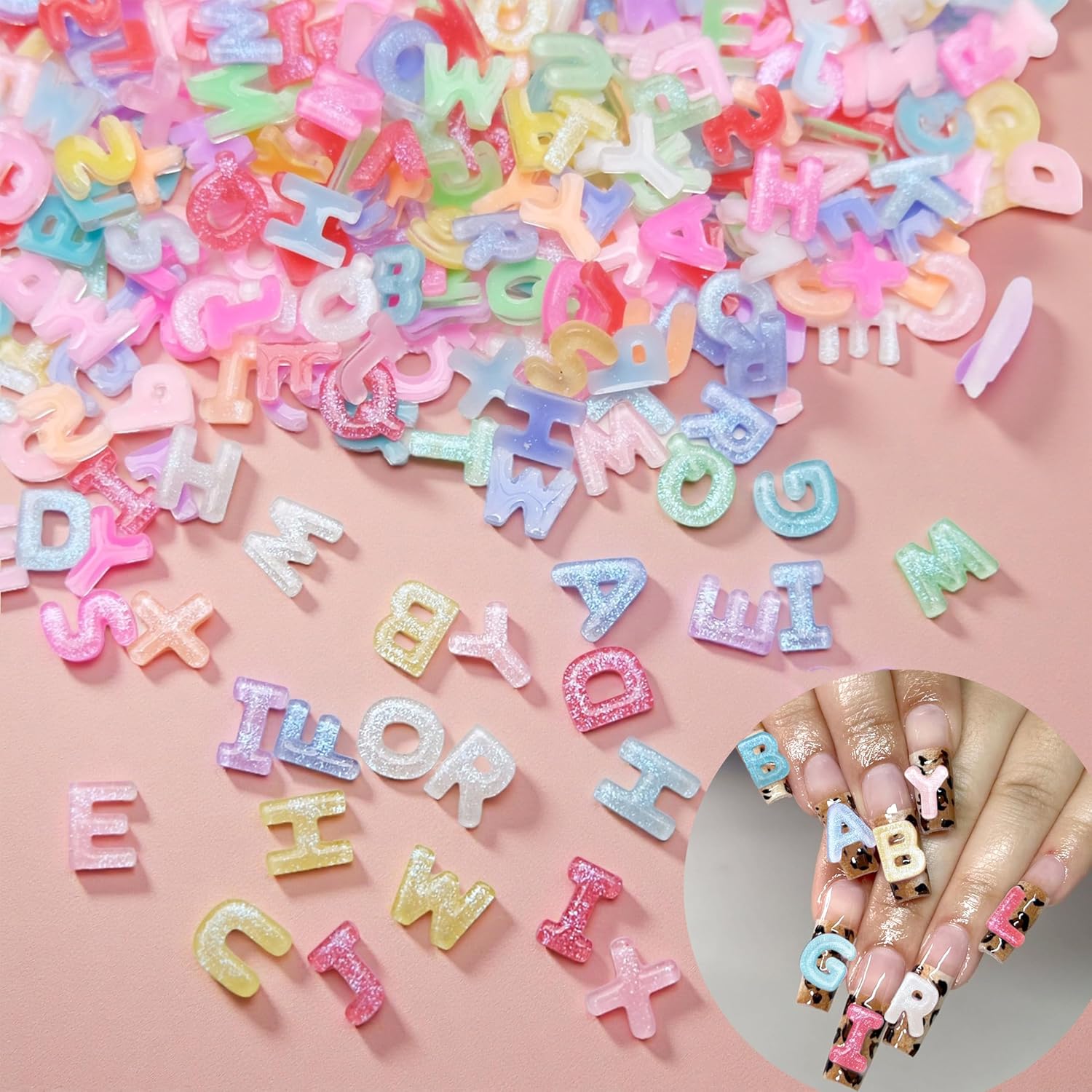 100/200Pcs 3D Candy Color Lett - Art And Craft Letter Z review and price