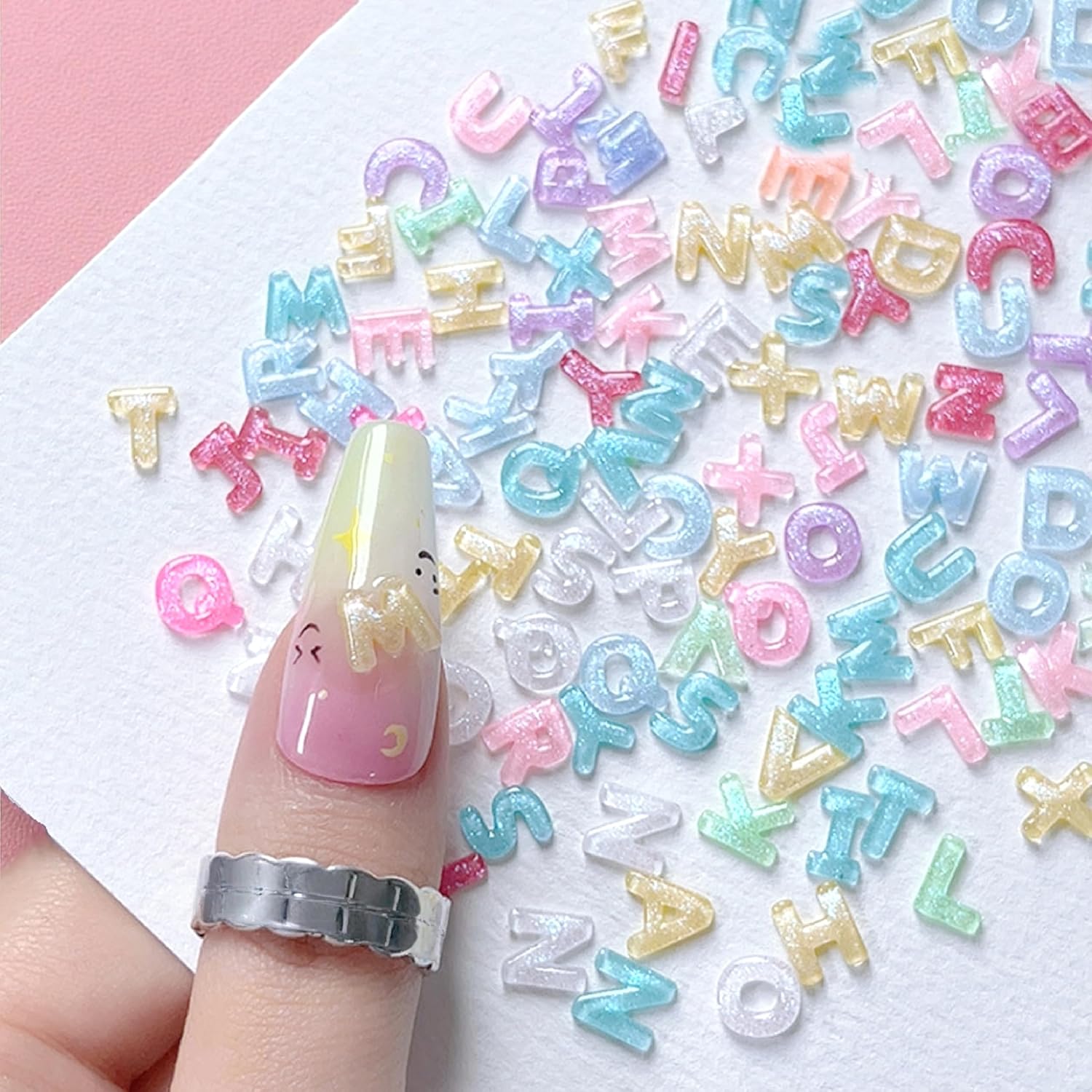 100/200Pcs 3D Candy Color Lett - Art And Craft Letter Z review and price