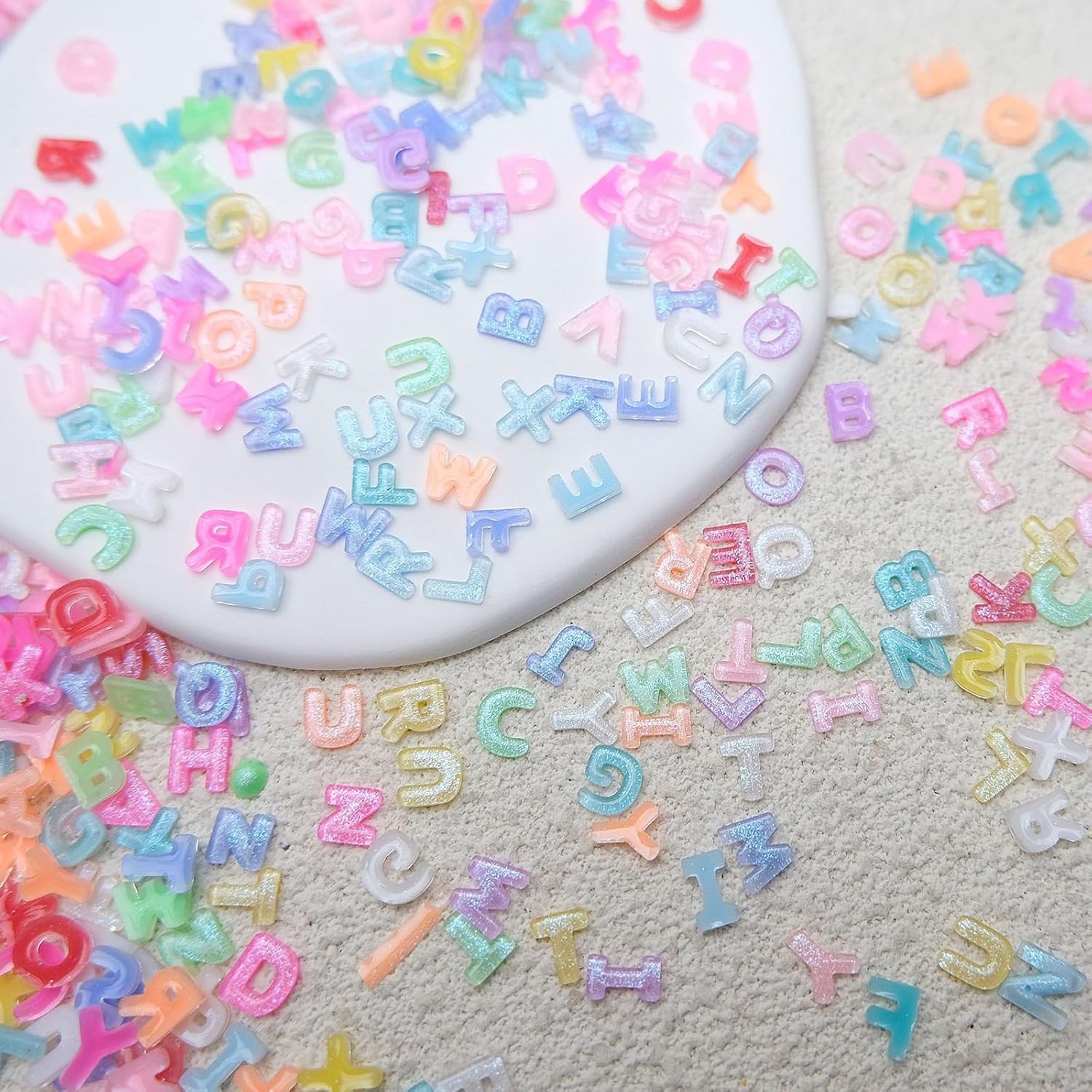 100/200Pcs 3D Candy Color Lett - Art And Craft Letter Z review and price