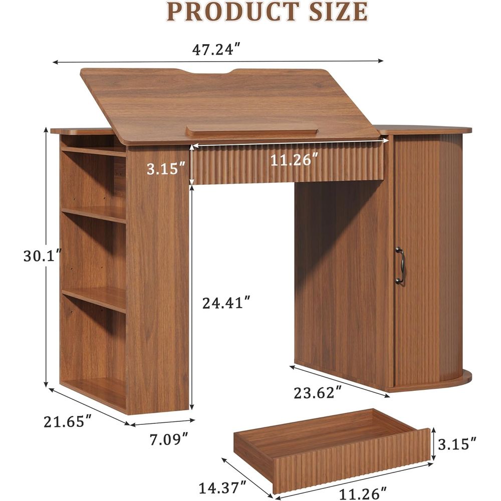 Storage Cabinet Desk with Shel - Art & Craft Paper For Kids review and price