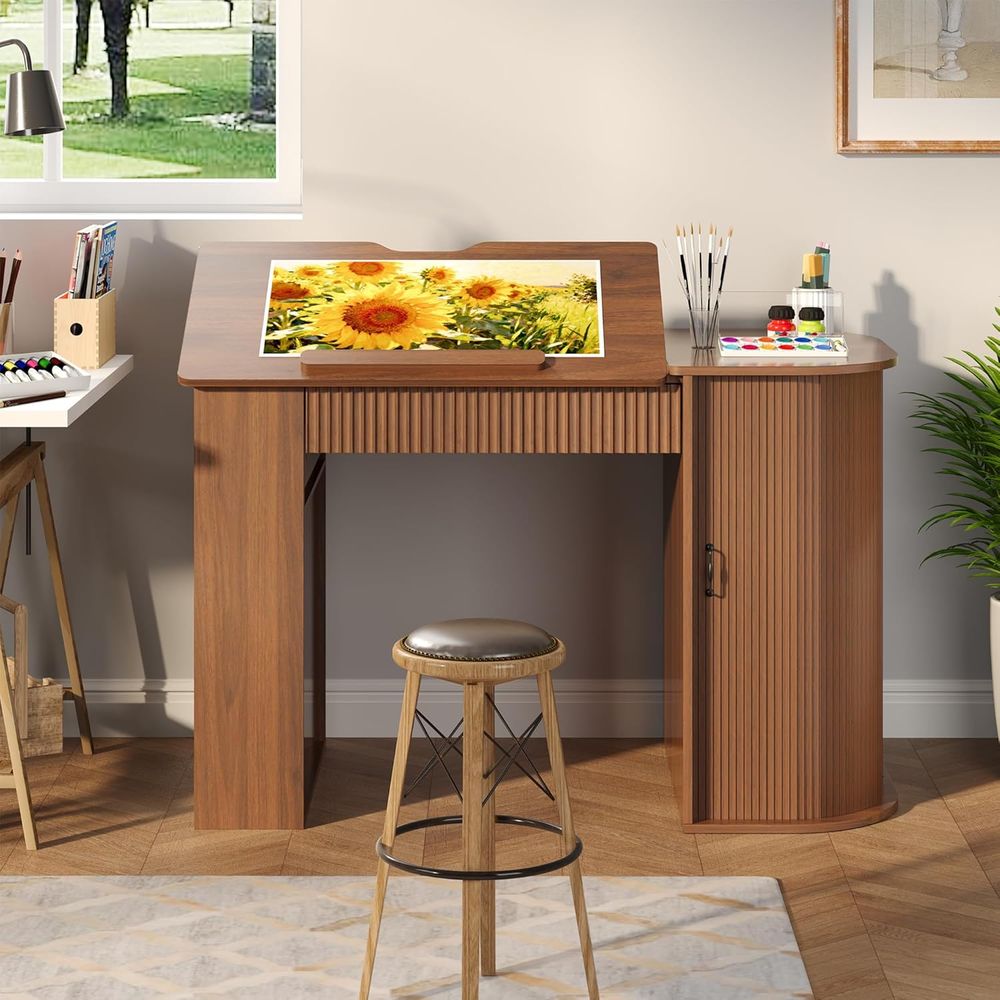 Storage Cabinet Desk with Shel - Art & Craft Paper For Kids review and price
