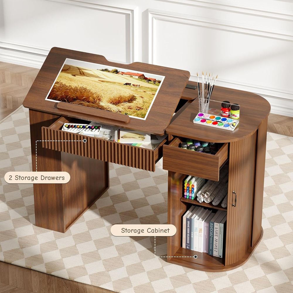 Storage Cabinet Desk with Shel - Art & Craft Paper For Kids review and price