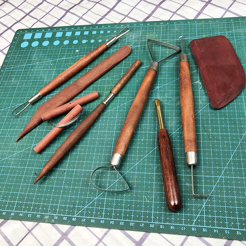 Basic Pottery Tools Kit for Ce - Art Craft Hobbies review and price