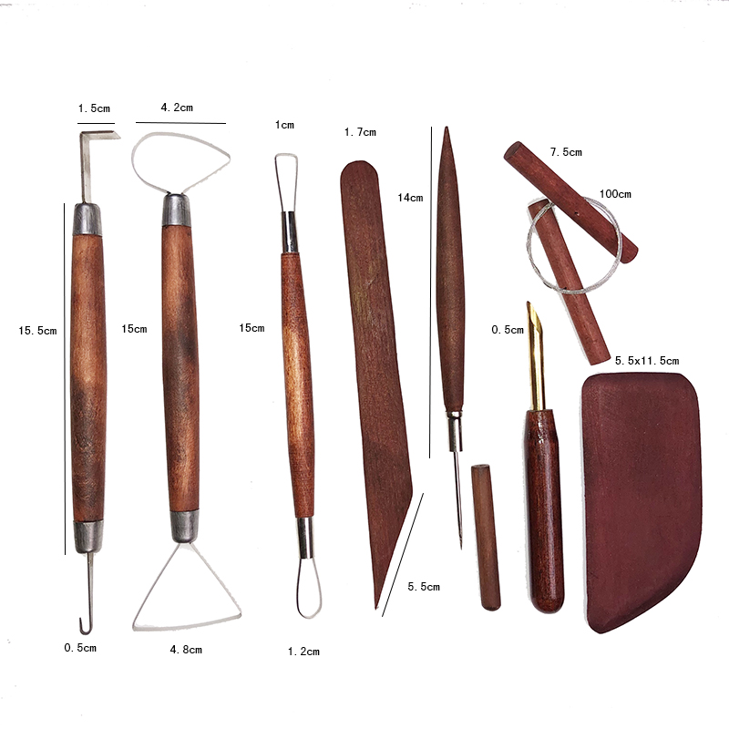 Basic Pottery Tools Kit for Ce - Art Craft Hobbies review and price