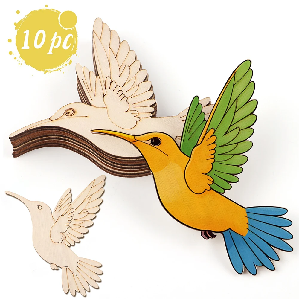 10pcs Unfinished Wood Animal B - Art & Craft Paper For Kids review and price