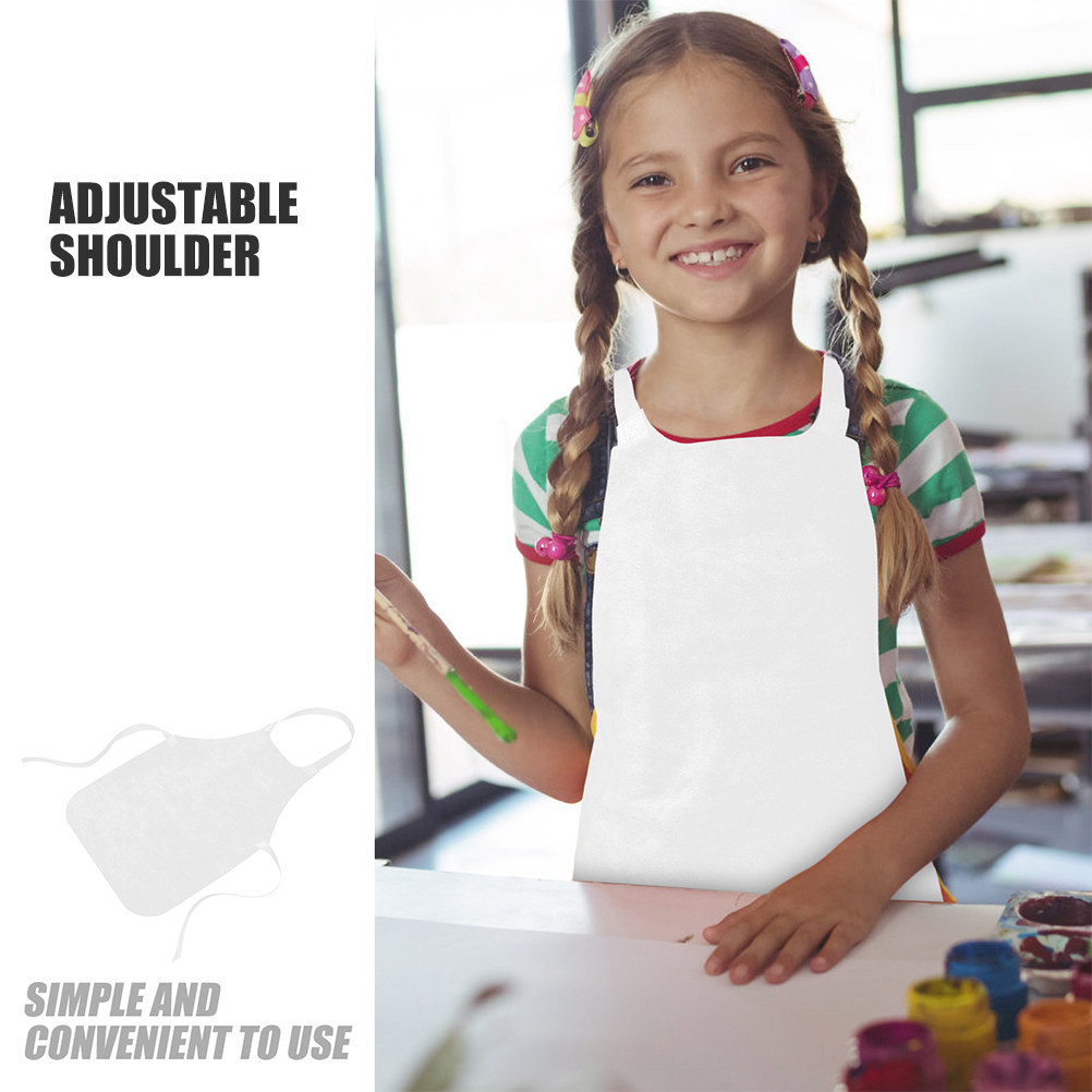 20Pcs Kids Painting Aprons Whi - Art Craft 6 Year Old review and price