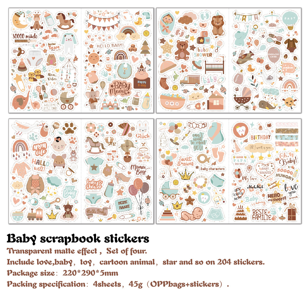 4 sheets/pack Baby Scrapbook S - Art Craft 6 Year Old review and price