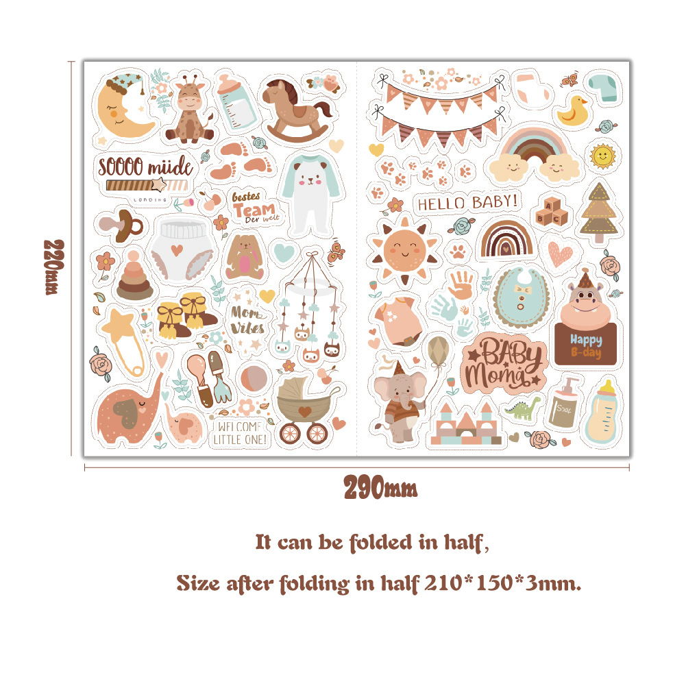 4 sheets/pack Baby Scrapbook S - Art Craft 6 Year Old review and price