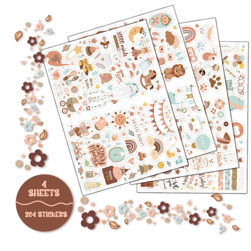 4 sheets/pack Baby Scrapbook S - Art Craft 6 Year Old review and price