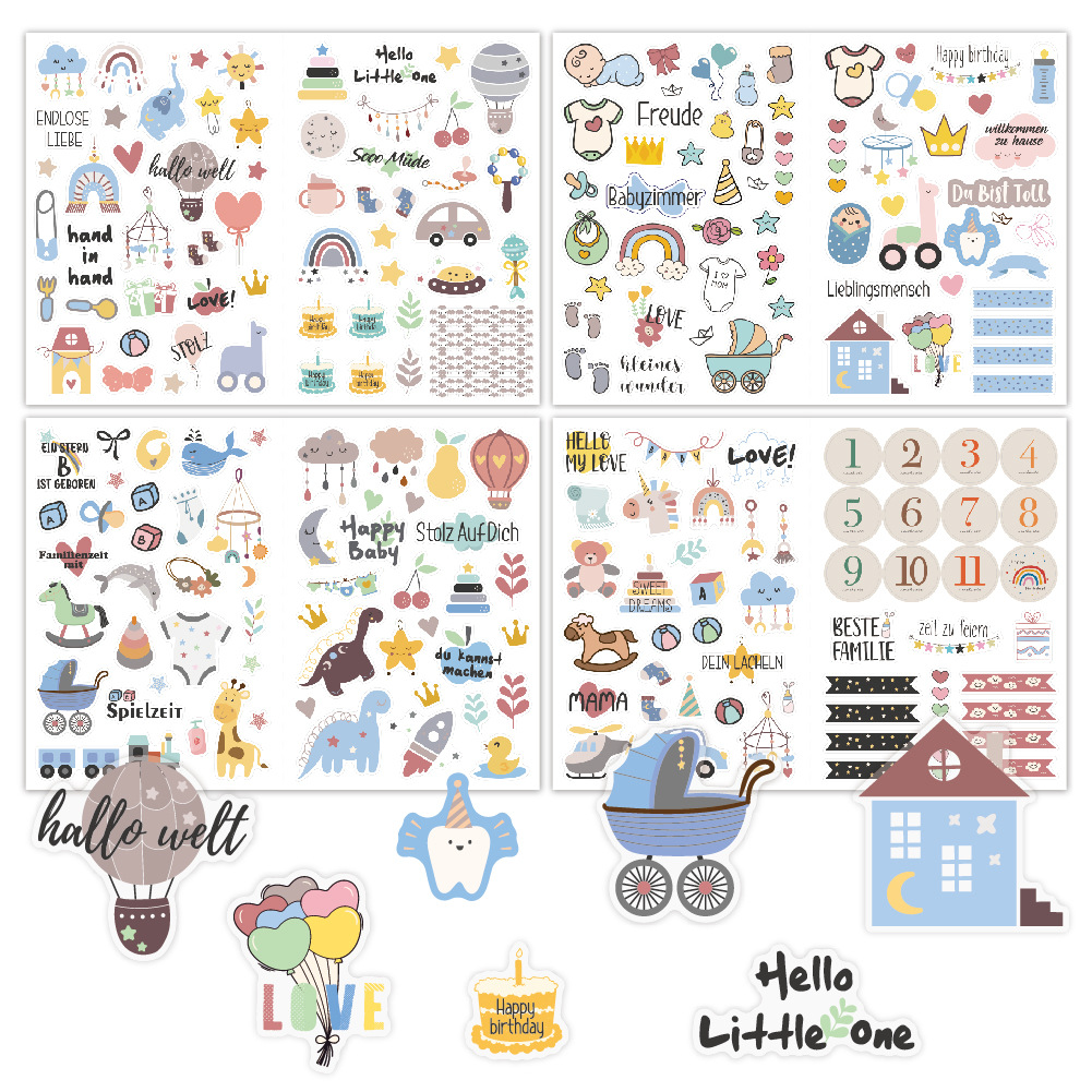 4 sheets/pack Baby Scrapbook S - Art Craft 6 Year Old review and price