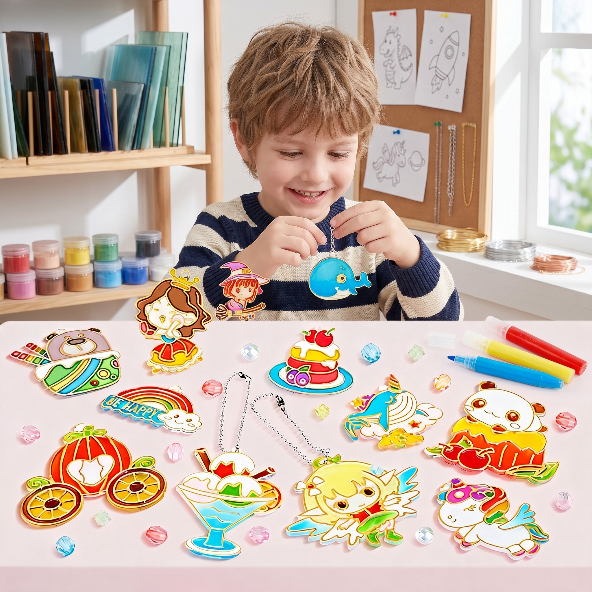 DIY Crystal Gel Painting Kit C - Art Craft 6 Year Old review and price