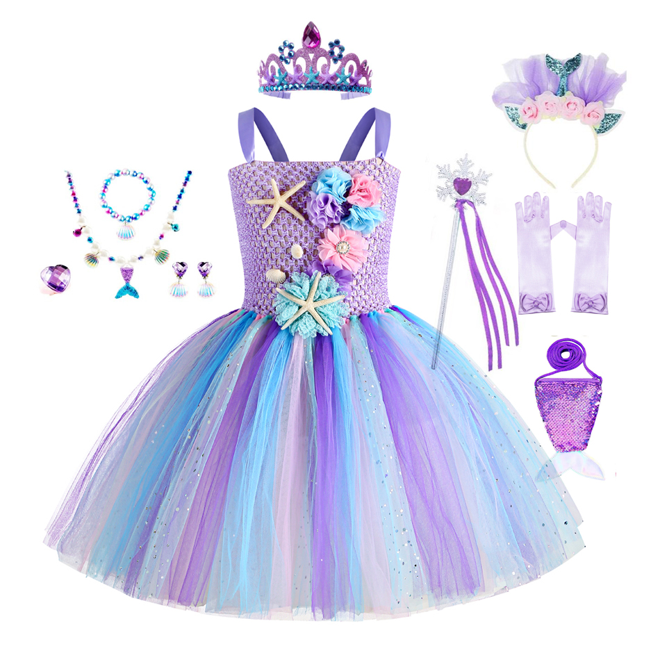 Girls Mermaid Tutu Dress Under - Art And Craft Hair review and price