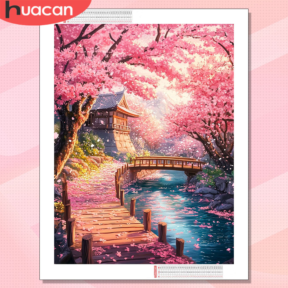 HUACAN Diamond Art House Lands - Art Craft Hobbies review and price