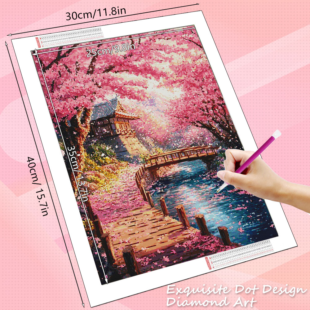 HUACAN Diamond Art House Lands - Art Craft Hobbies review and price