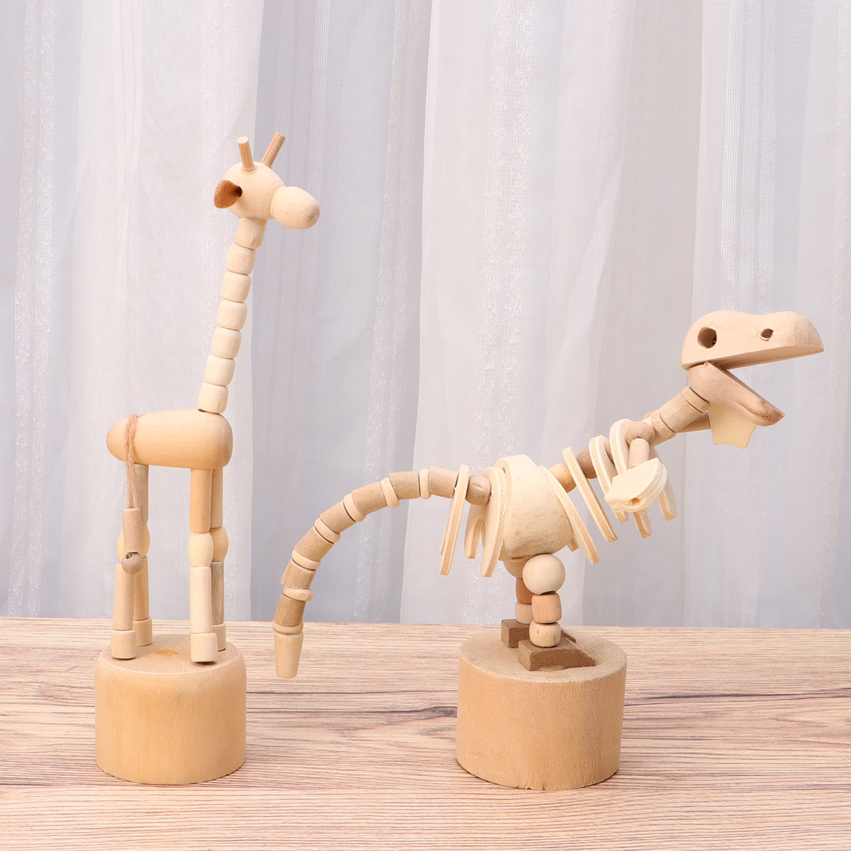 2Pcs Unfinished Solid Hardwood - Art Craft Dinosaurs review and price