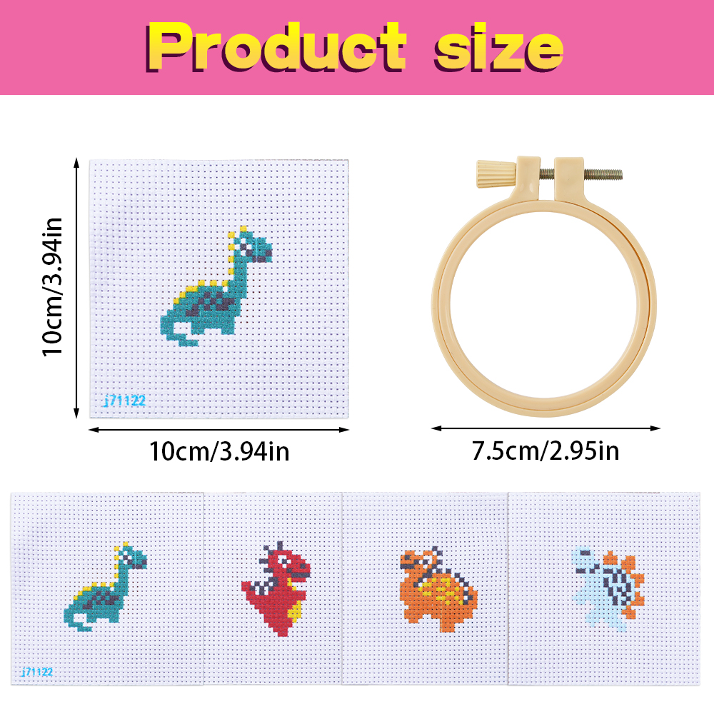 Easy Stitch Dinosaur Keychain  - Art Craft Dinosaurs review and price