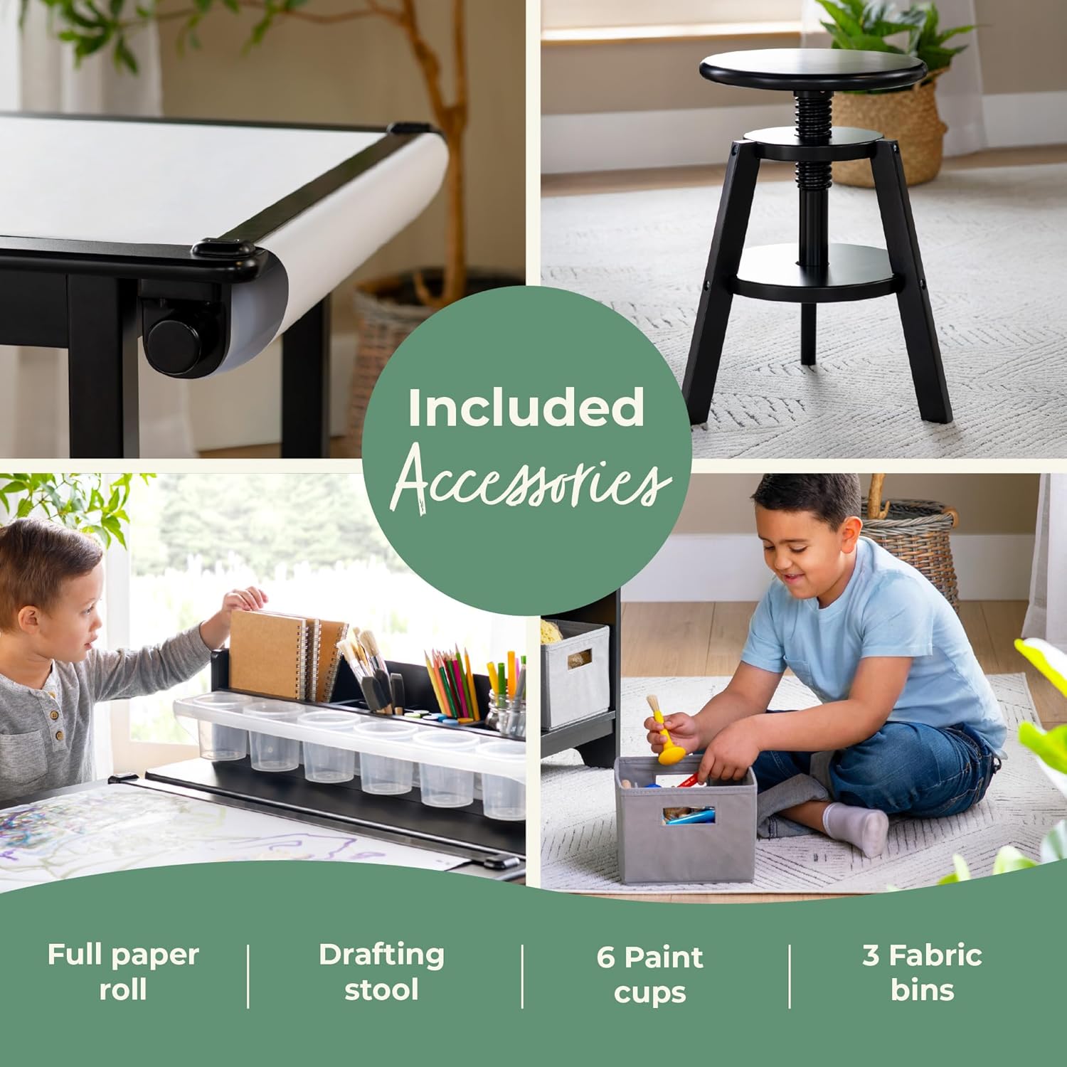 Adjustable Art Desk with Stora - Art & Craft Paper For Kids review and price