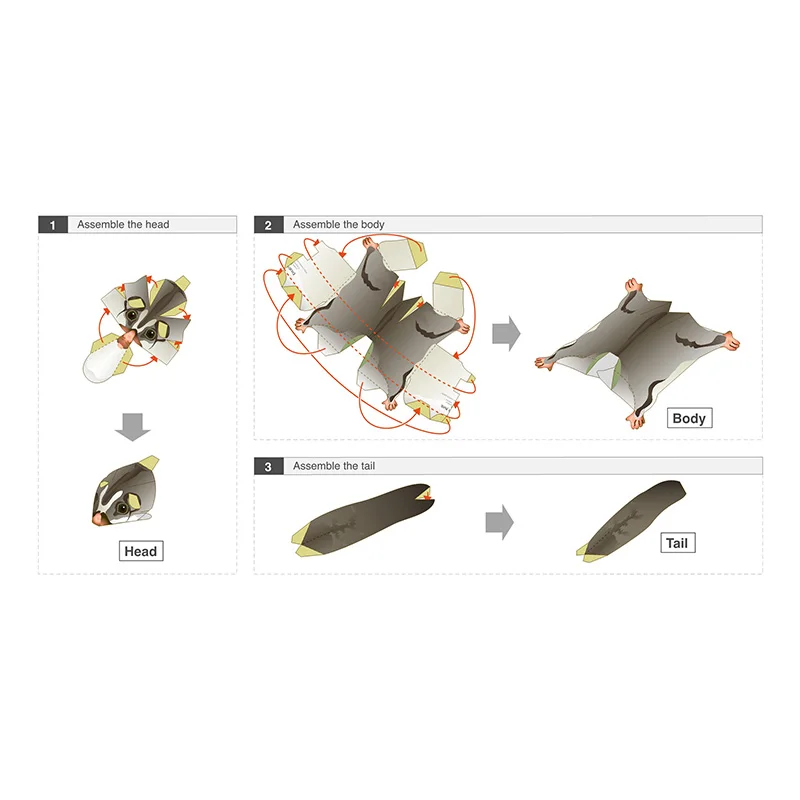 Sugar Glider Flying Mouse Hand - Art Craft Cardboard review and price