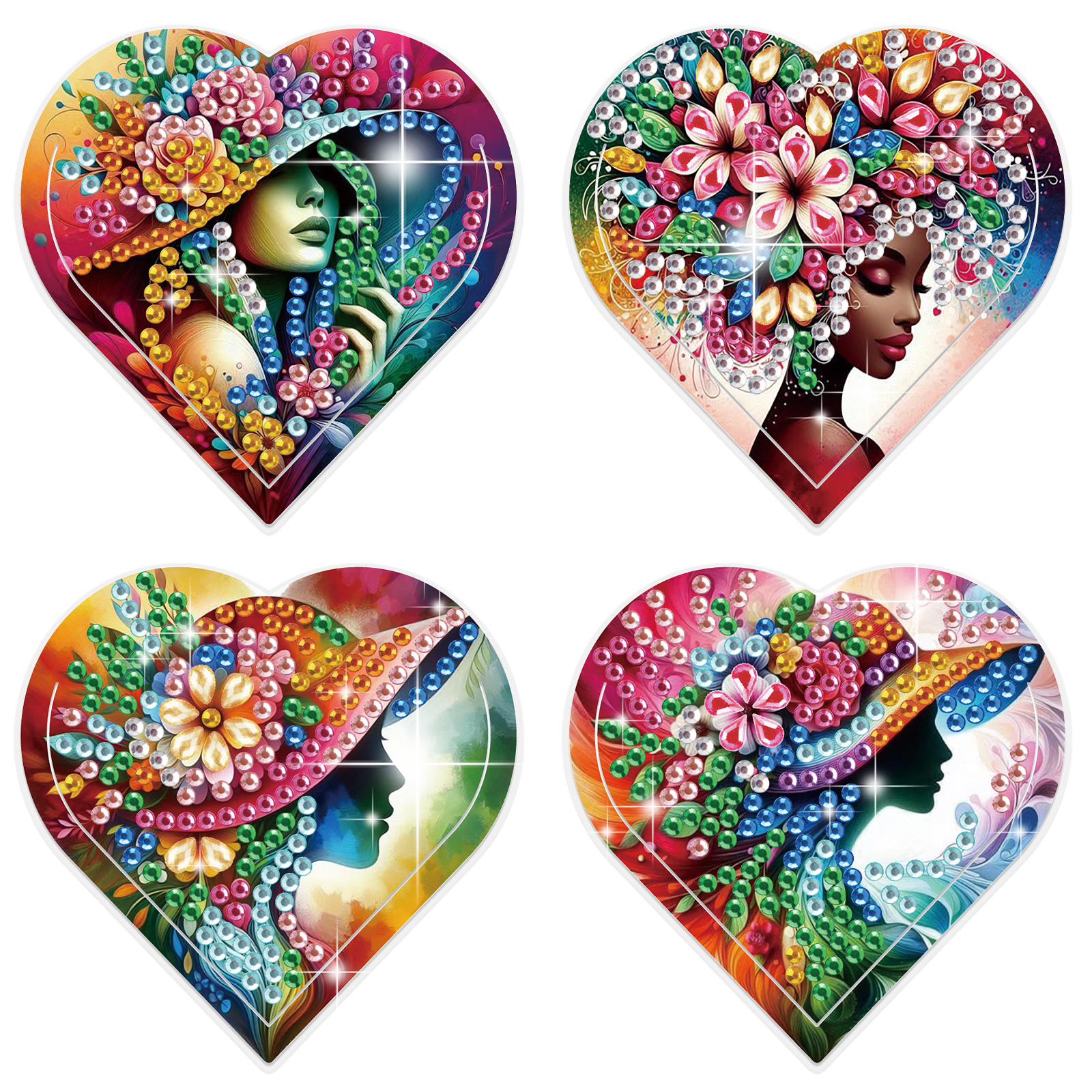 4PCS Diamond Painting Heart Sh - Art Craft Kit review and price