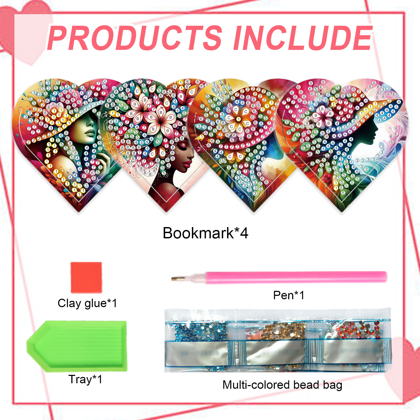 4PCS Diamond Painting Heart Sh - Art Craft Kit review and price