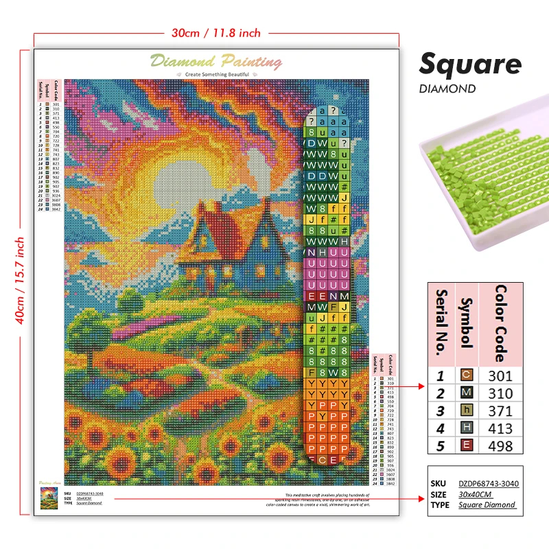 1PC frameless Easter Jesus Squ - Art Y Craft review and price