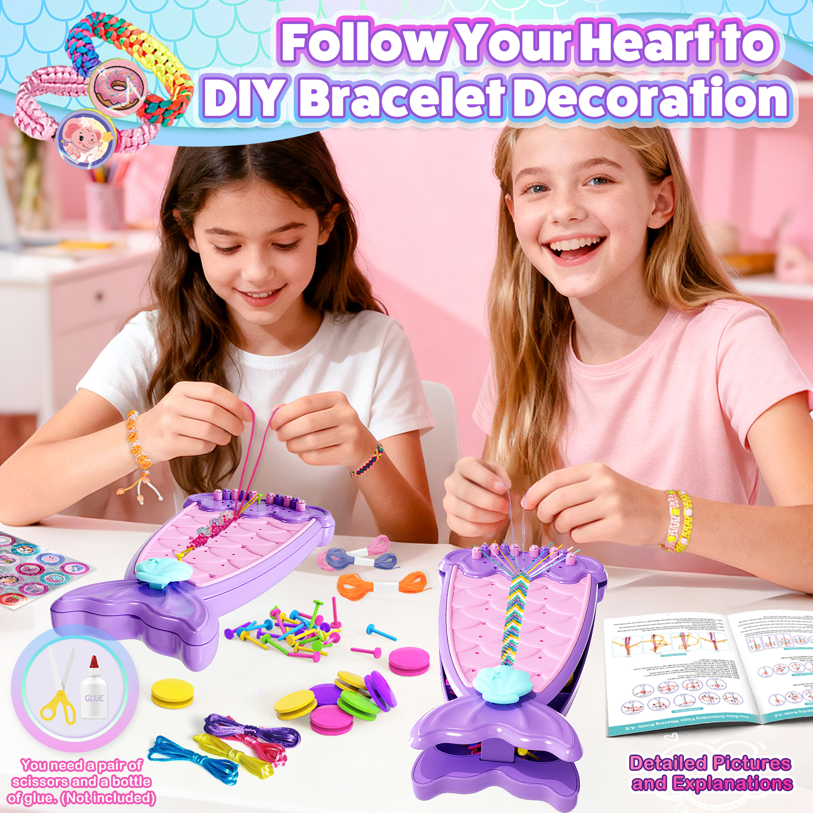 Friendship Bracelet Making Kit - Art Craft Ideas For Kids review and price